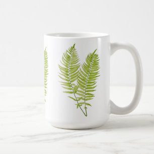 Taza De Café Feathery Fern en un tazón clásico