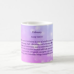Taza De Café Febrero Amethyst Birthstone