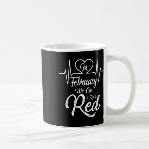 Taza De Café Febrero Vamos Rojo Estadounidense Enfermedades Car