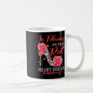 Taza De Café Febrero Vemos Conciencia De La Enfermedad Cardíaca