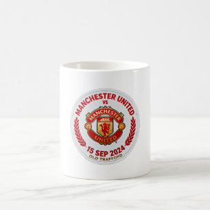 Taza De Café Fecha del Partido del Manchester United Fan Commem