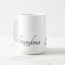 Fecha personalizada establecida Abuela Escritura N