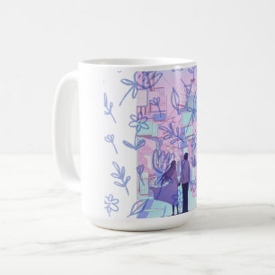Taza De Café Fecha púrpura