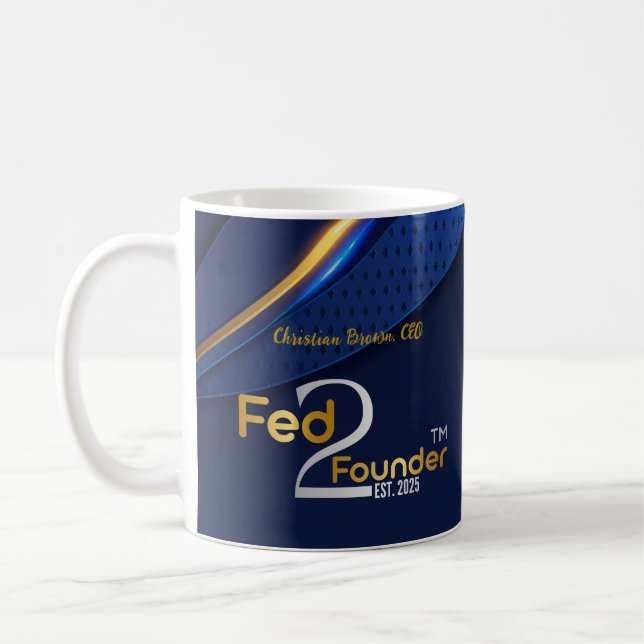 Taza De Café Fed2Founder Coffee mug- Personalizado (Izquierda)
