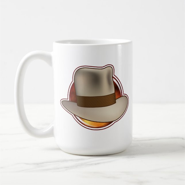 Taza De Café Fedora Chronicles' Big Fire Red logo Mug (Izquierda)