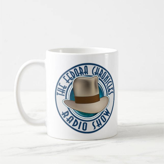 Taza De Café Fedora Chronicles Radio Show - En Azul! (Izquierda)