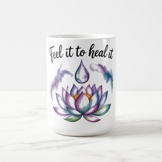 Taza De Café Feel It to Heal It Blooming Waterdrop Mug (Centro)