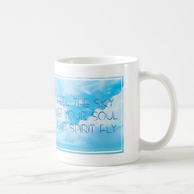 Taza De Café Feel the sky mug (Derecha)