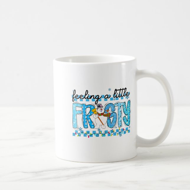 Taza De Café Feelin' Little Frostys Snowman Retro Christmas Lig (Derecha)