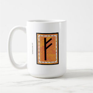 Taza De Café Fehu Rune Mug - ¡Riqueza!