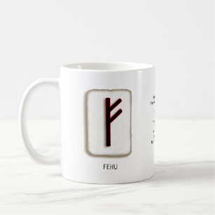 Taza De Café Fehu RuneStone Mug
