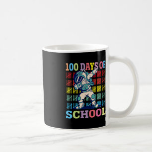 Taza De Café Felices 100 Días De Escolares Astronauta Dabbing L