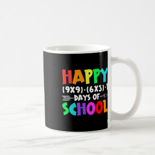 Taza De Café Felices 100 Días De Maestros De Fórmula Matemática