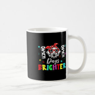 Taza De Café Felices 101 días Chicas de perros más lindos 100 D