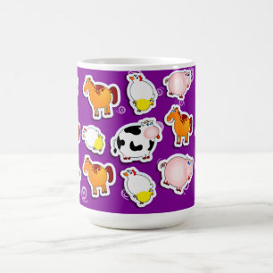 Taza De Café Felices antecedentes de granja, atraco