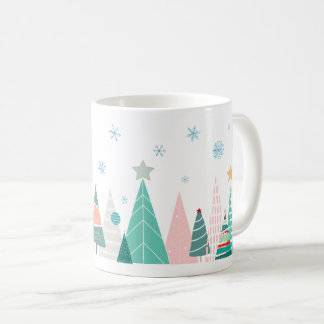 Taza De Café Felices árboles de Navidad