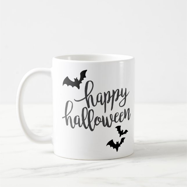 Taza De Café Felices Bats de Halloween (Izquierda)