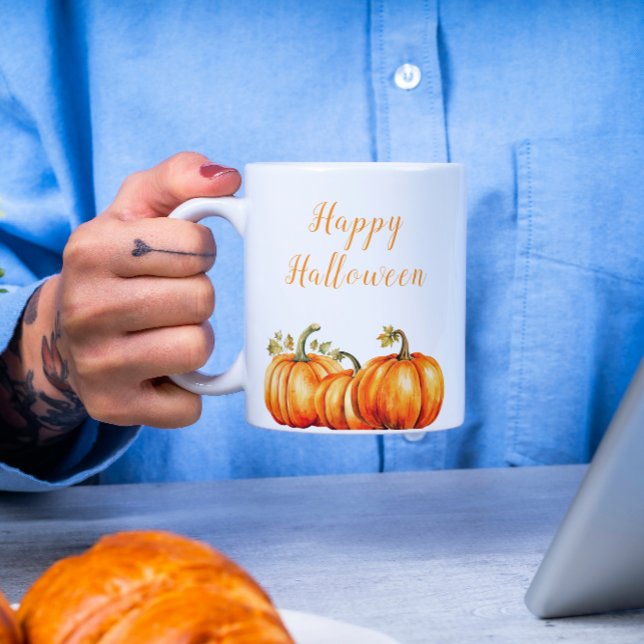 Taza De Café Felices Calabazas de Halloween (Subido por el creador)