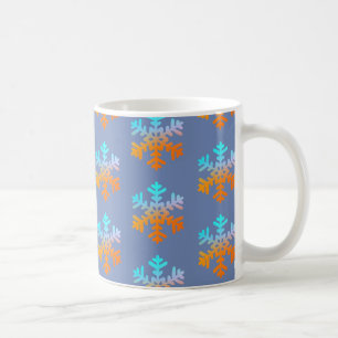 Taza De Café Felices copos de nieve Clásico Mug Blanco