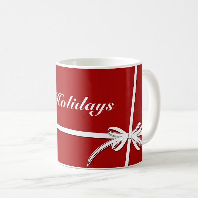 Taza De Café Felices Fiestas (Anverso derecho)