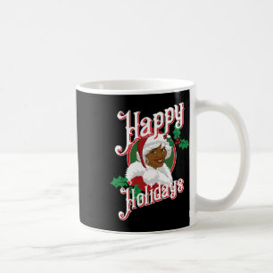 Taza De Café Felices fiestas africanas santa mrs cl