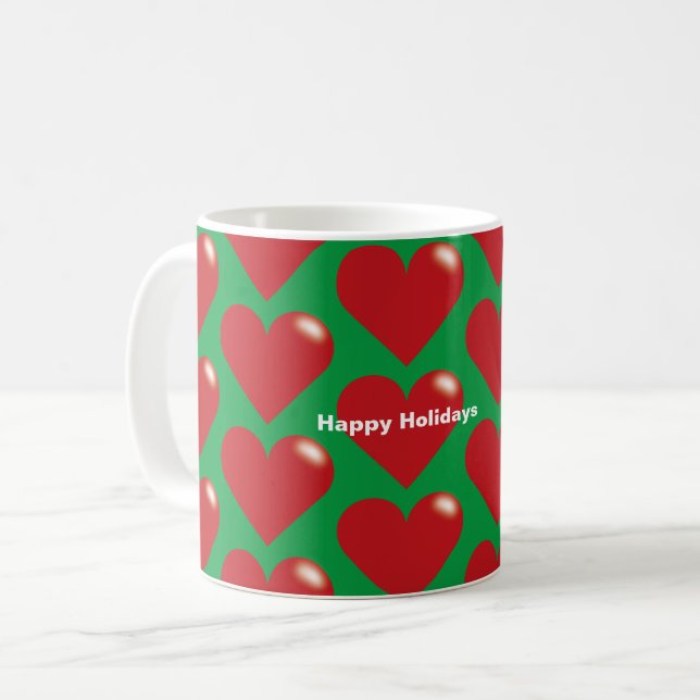 Taza De Café Felices fiestas de café Mug (Anverso izquierdo)