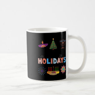 Taza De Café Felices Fiestas Diwali Kwanzaa Navidades de Hanukk