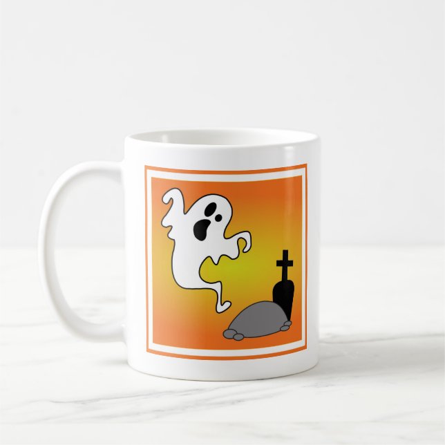 Taza De Café Felices fiestas fantasma de Halloween (Izquierda)