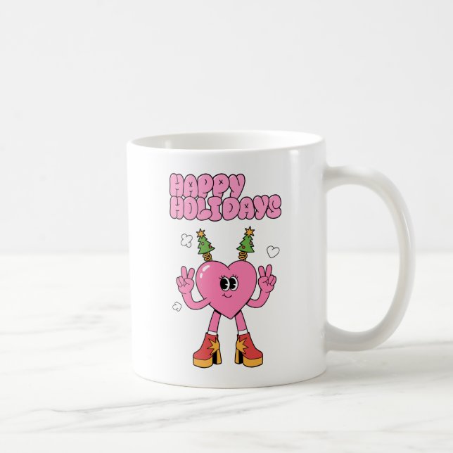 Taza De Café Felices fiestas - Groovy Heart of Season (Derecha)