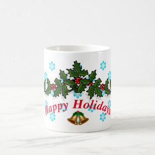 Taza De Café Felices Fiestas Holly Leaf 2017
