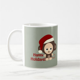 Taza De Café ¡Felices Fiestas! Mono bebé