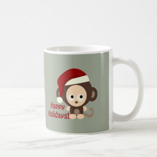Taza De Café ¡Felices Fiestas! Mono bebé