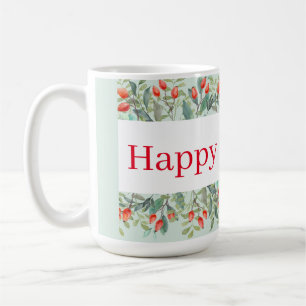 Taza De Café Felices fiestas! Roja
