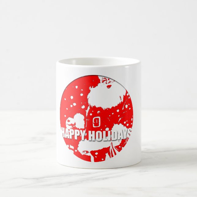 Taza De Café Felices fiestas - Santa Claus - (Centro)