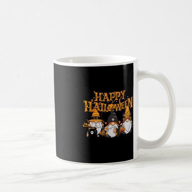 Taza De Café Felices Gnomes de Halloween Vacaciones otoño de ca (Derecha)