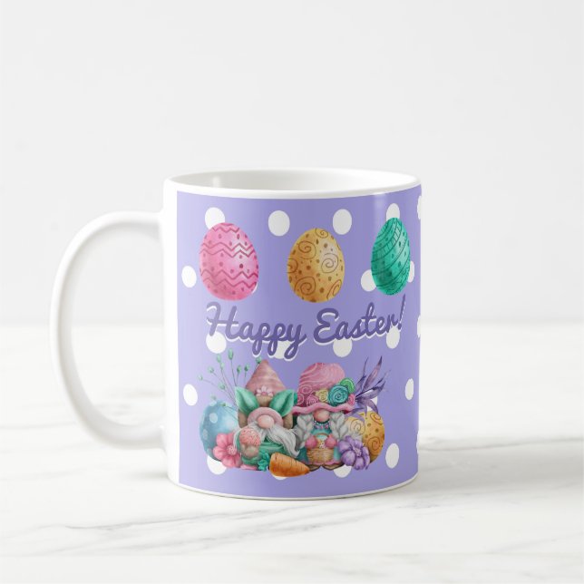 Taza De Café Felices Gnomes de Pascua (Izquierda)