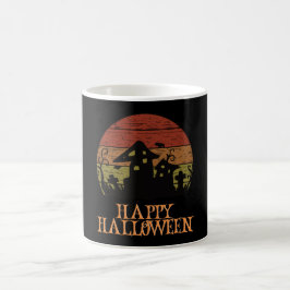 Taza De Café Felices Halloween Gracioso Caracter Asombroso
