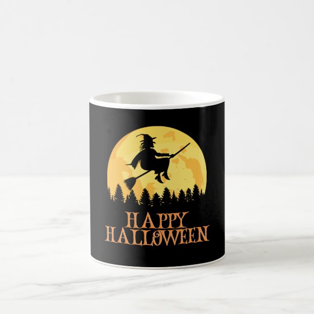 Taza De Café Felices Halloween Gracioso Caracter Asombroso (Centro)