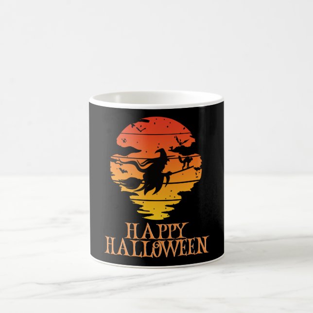 Taza De Café Felices Halloween Gracioso Caracter Asombroso (Centro)