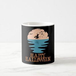 Taza De Café Felices Halloween Gracioso Caracter Asombroso