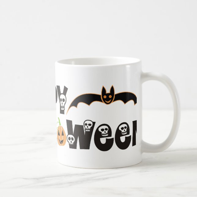 Taza De Café Felices Mugs de Halloween (Derecha)
