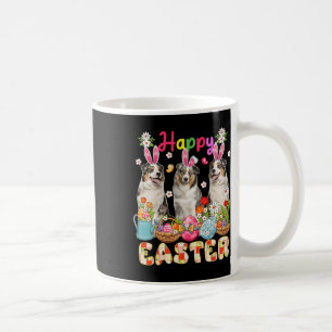 Taza De Café Felices Pastores Australianos Conejitos de Pascua