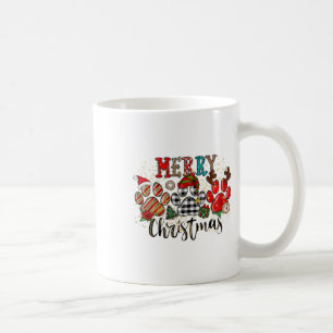 Taza De Café Felices Pawlidays Patas de Perro Cuadro de Búfalo