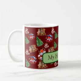 Taza De Café Felices vacaciones bebiendo