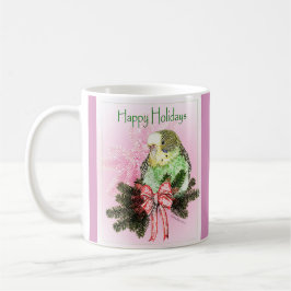Taza De Café Felices vacaciones Paraíso Verde con Navidades en 