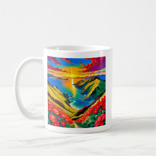 Taza De Café Felicidad del Atardecer