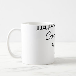 Taza De Café Felicidades en Halloween agregar nombre fecha año