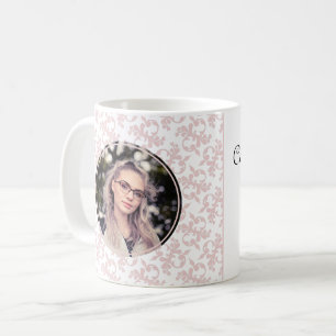 Taza De Café Felicidades Foto de Graduación Pink Rococo Café