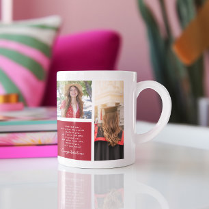 Taza De Café Felicidades Graduado   Collage de cuadrícula de 6 