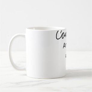 Taza De Café Felicidades mínimas simples agregar nombre fecha a